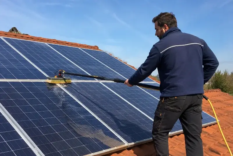 Nettoyage et entretien de panneaux solaires à Corveissiat